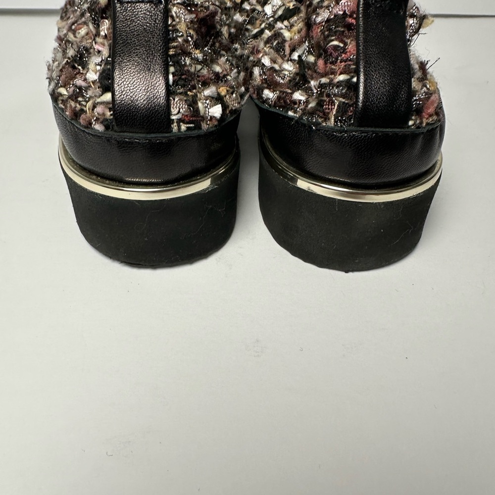 Ron White made Italy Black, Brown, Pink Women’s Tweed Loafers size 5.5 - Picture 5 of 12